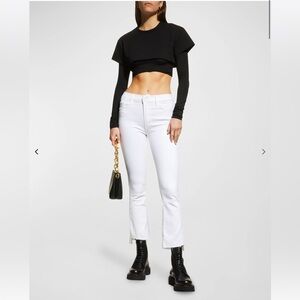 MOTHER The Insider Crop Step Fray Jeans